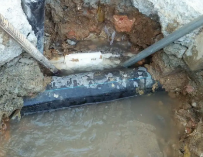 北塔测漏水之水管漏水